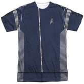 Star Trek Science Uniform Men's Regular Fit Polyester Short-Sleeve T-Shirt
